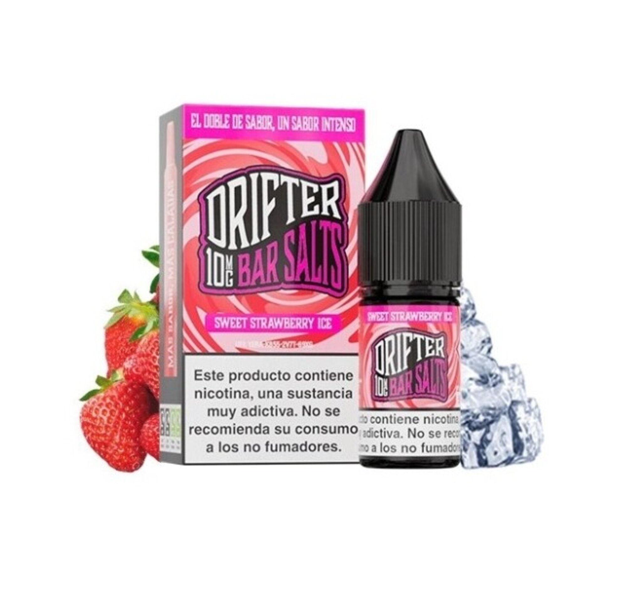 JUICE SAUZ DRIFTER SALTS SWEET STRAWBERRY ICE 10 mg - 1
