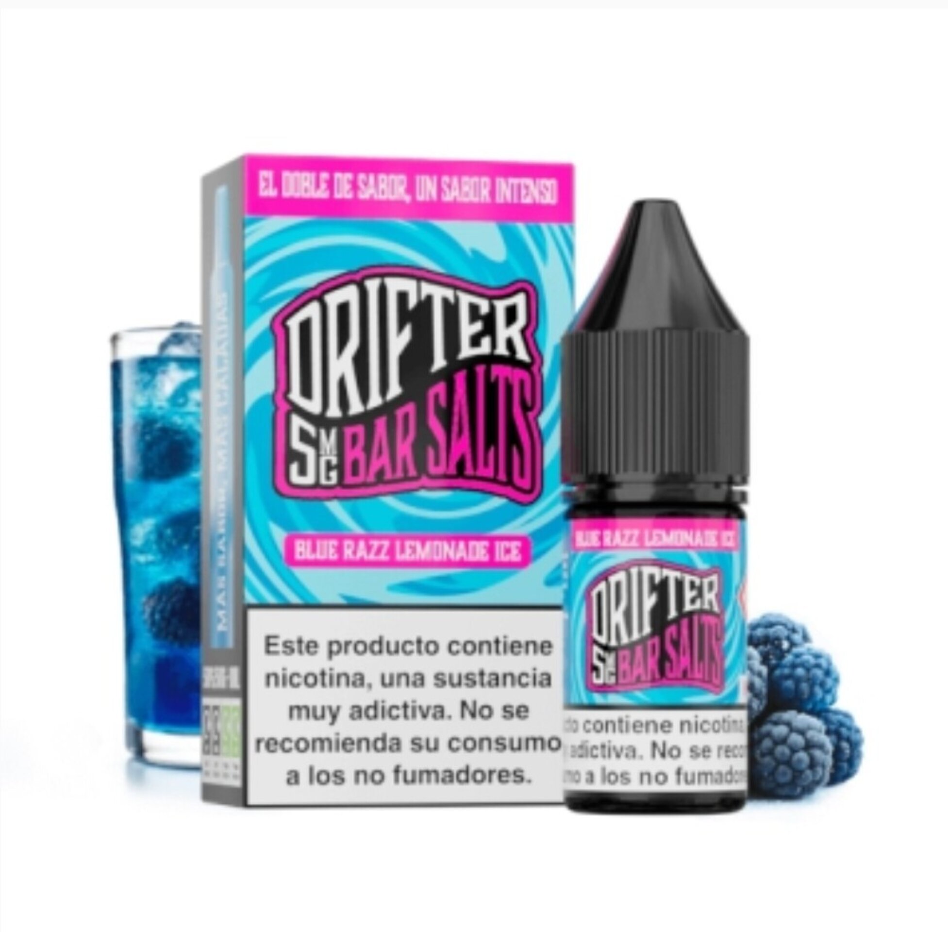 JUICE SAUZ DRIFTER SALTS BLUE RAZZ LIMONADA HIELO 5 mg - 1
