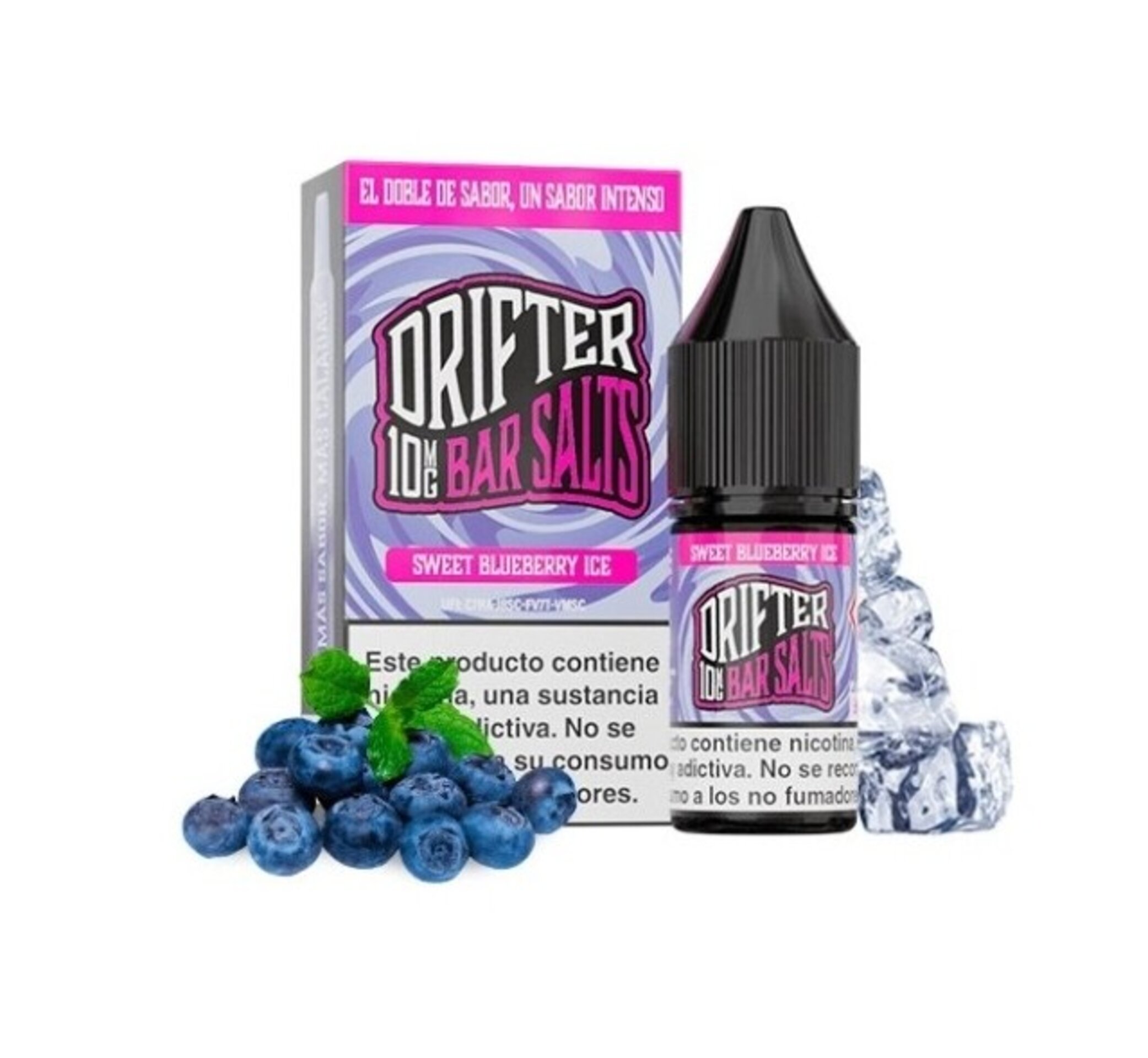 JUICE SAUZ DRIFTER BAR SALTS SWEET BLUEBERRY ICE 10mg - 1