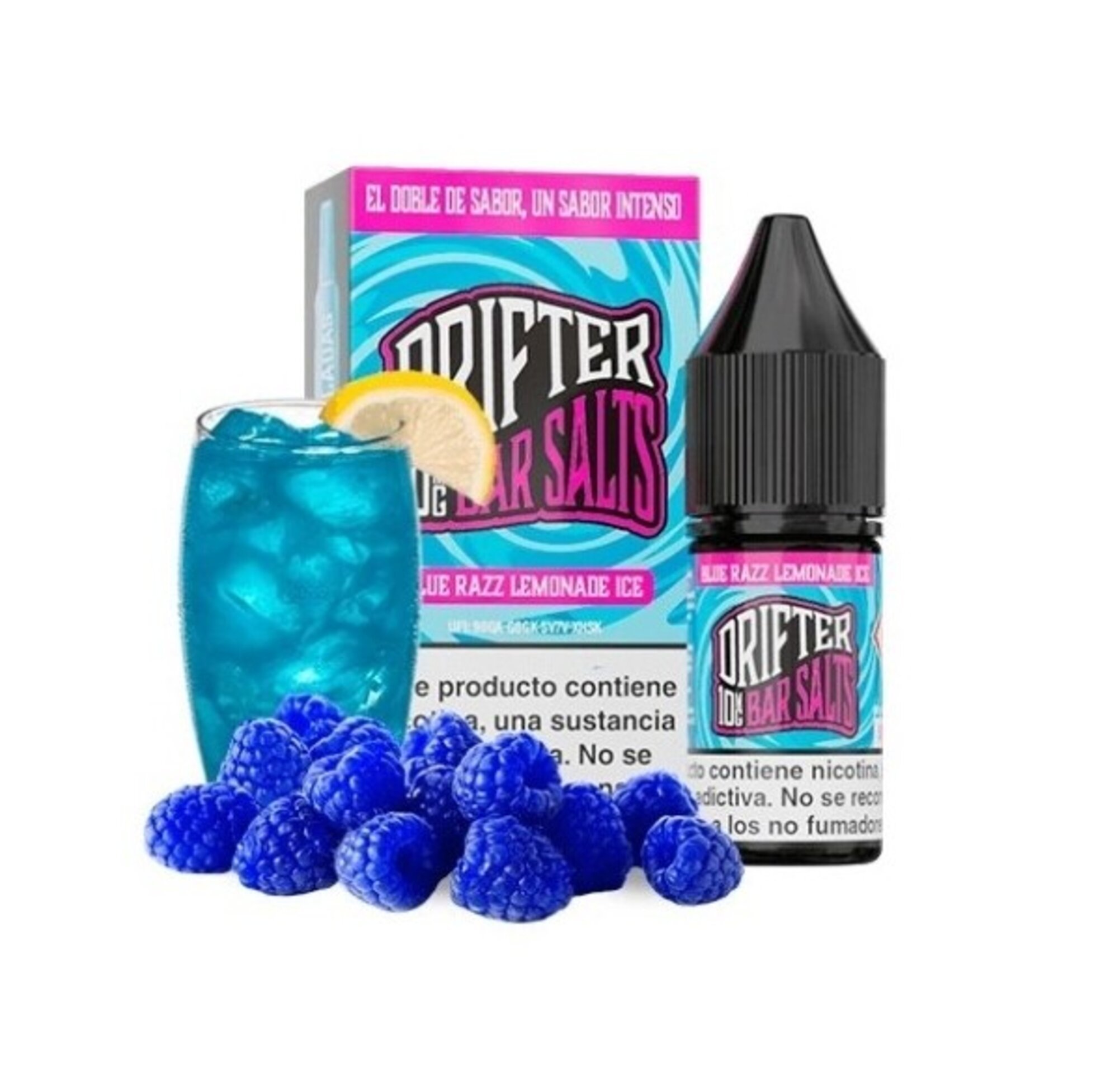 JUICE SAUZ DRIFTER SALTS BLUE RAZZ LIMONADA HIELO 10 mg - 1