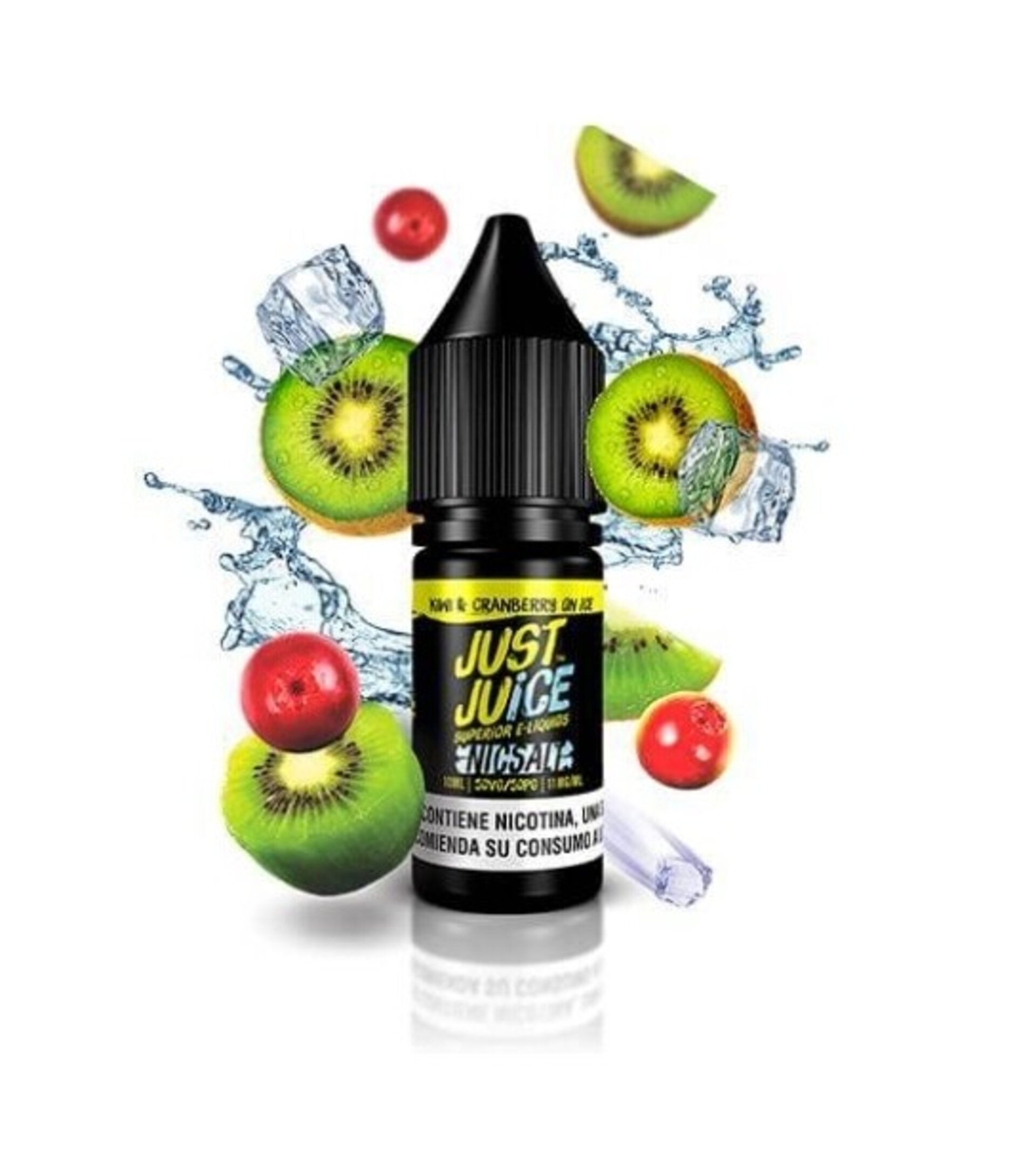 KIWI Y ARÁNDANOS CON HIELO 10 ml DE JUST JUICE SALTS - 1